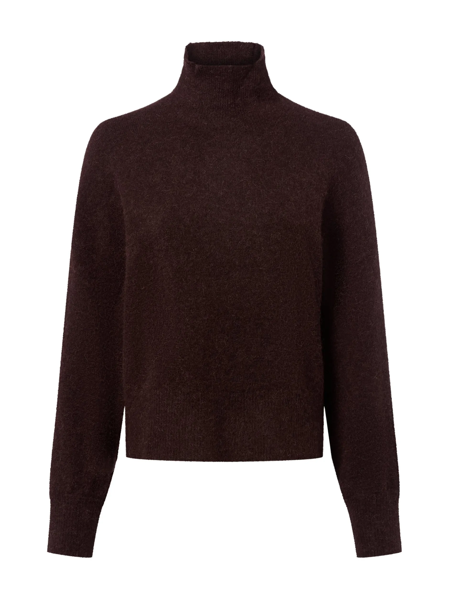 Samsøe Samsøe Damen Strickpullover mit Alpaka-Anteil - Nola in schoko