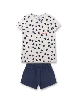 Sanetta Mädchen Pyjama in blau