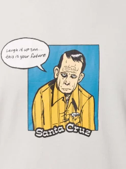 Santa Cruz Herren T-Shirt - Dressen Laugh It Up in kitt