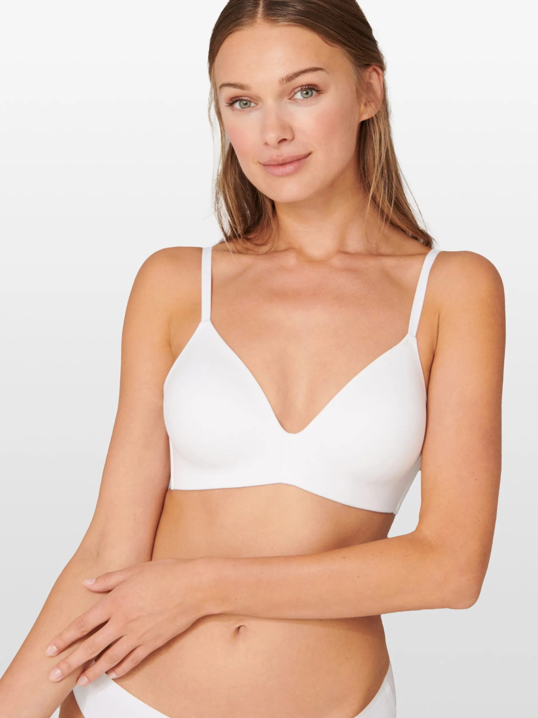 Schiesser Damen Bügelloser BH - Invisible Soft in weiß