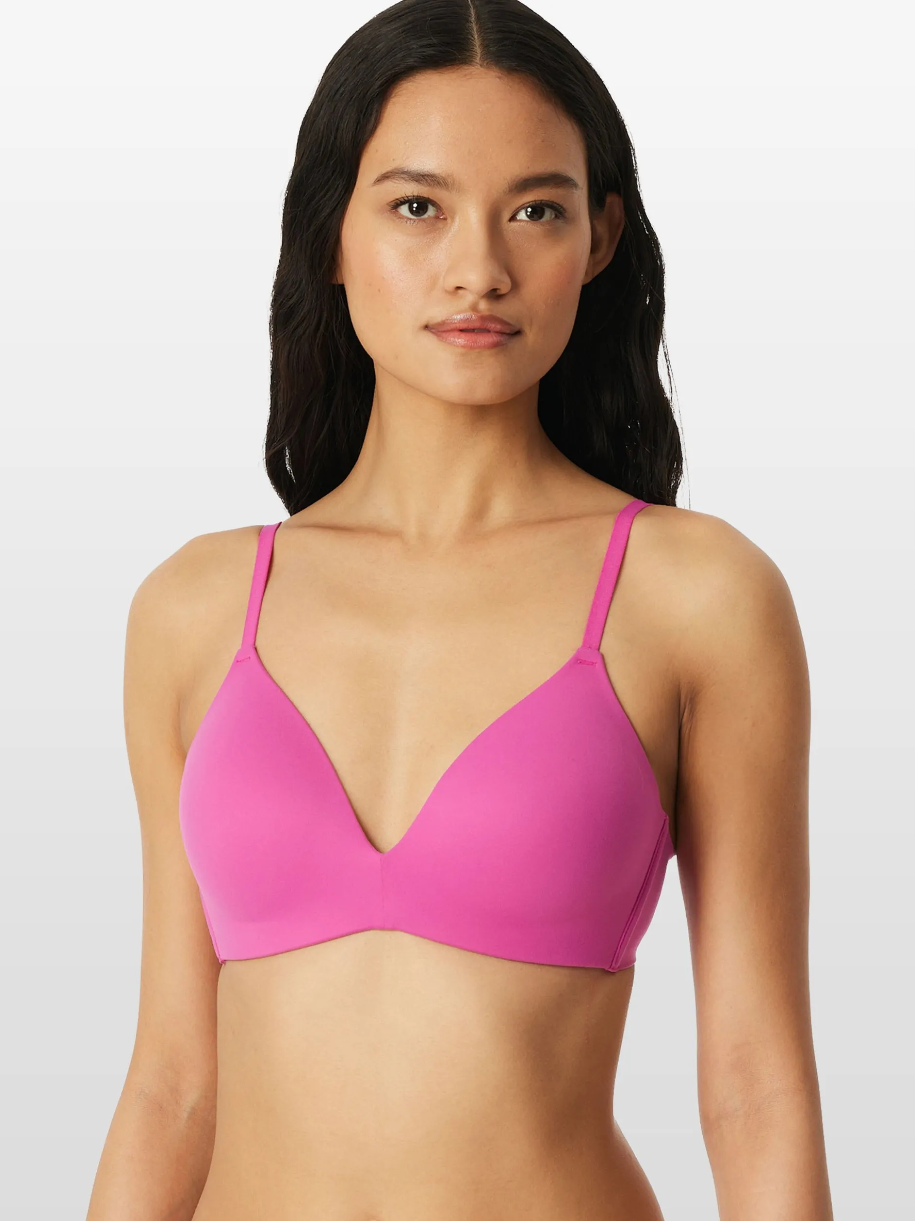 Schiesser Damen Bügelloser BH - Invisible Soft in fuchsia