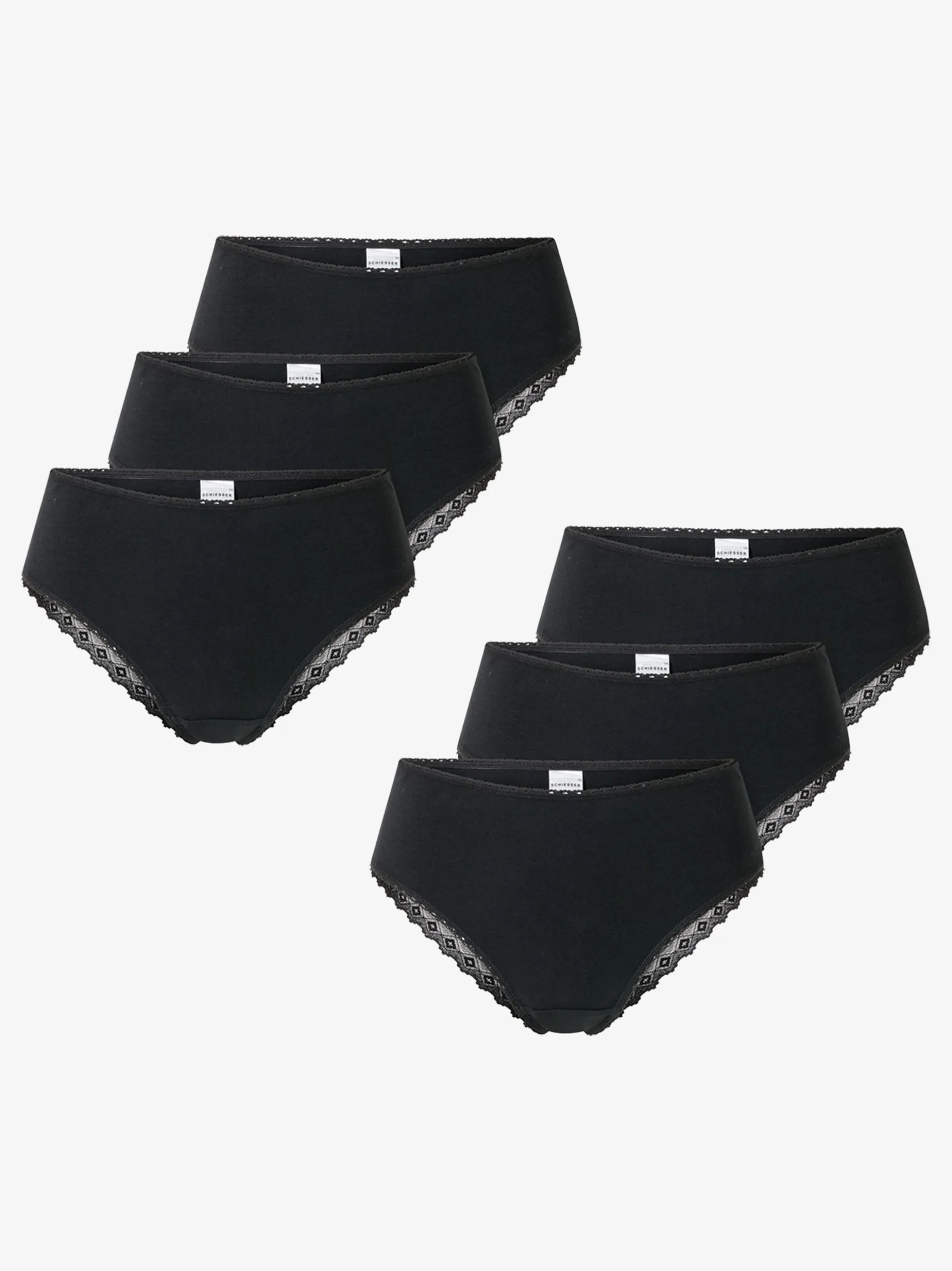 Schiesser Damen Brasilslip - Modern Multipacks in schwarz