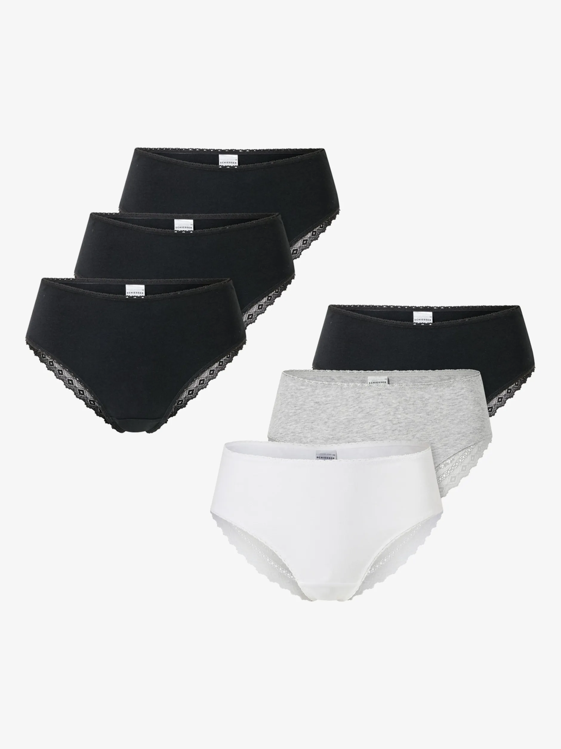 Schiesser Damen Brasilslip - Modern Multipacks in mehrfarbig
