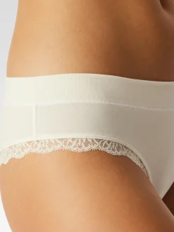 Schiesser Damen Brasilslip - Unique Cotton in weiß