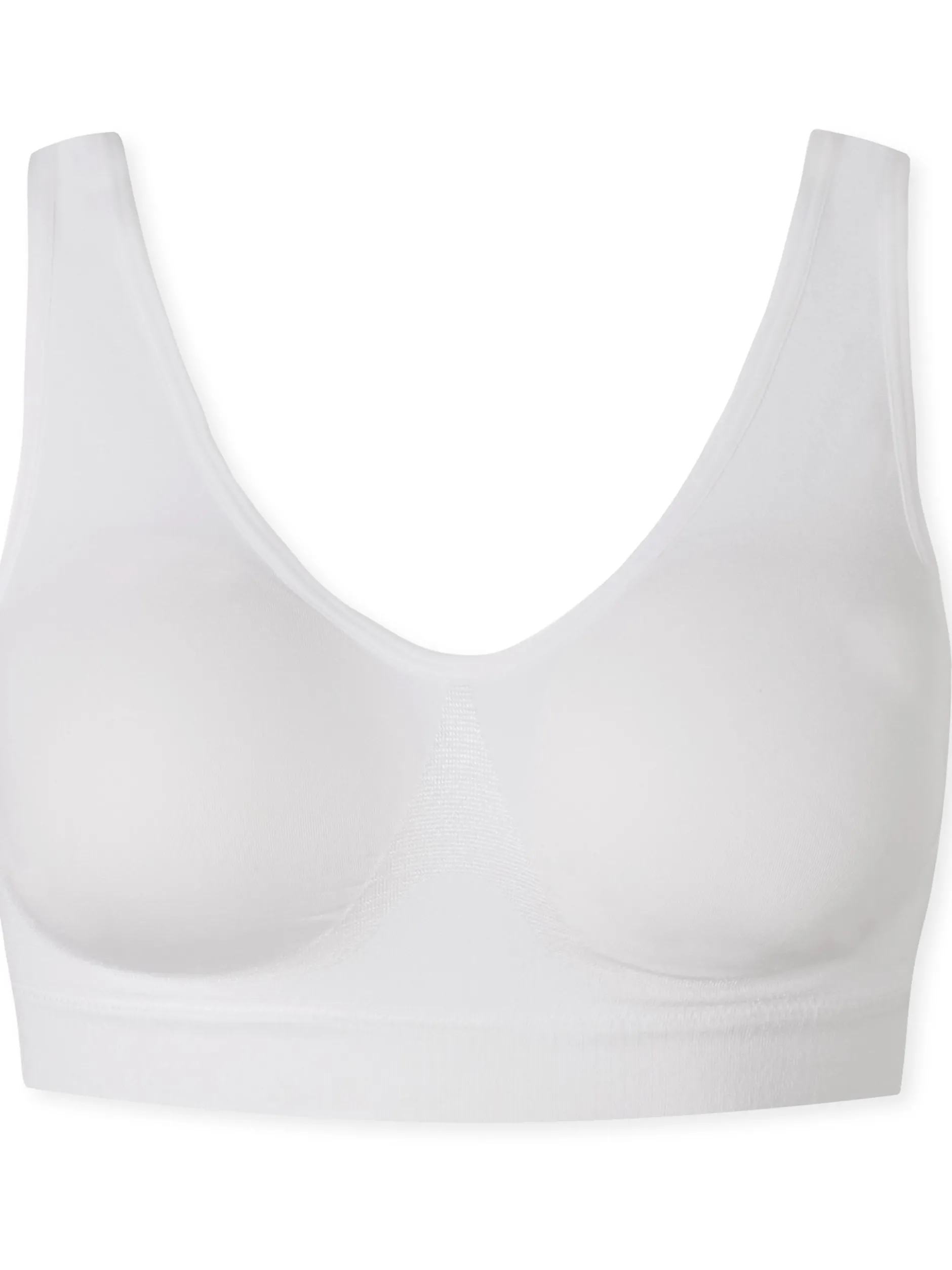 Schiesser Damen Bustier - Casual Seamless in weiß
