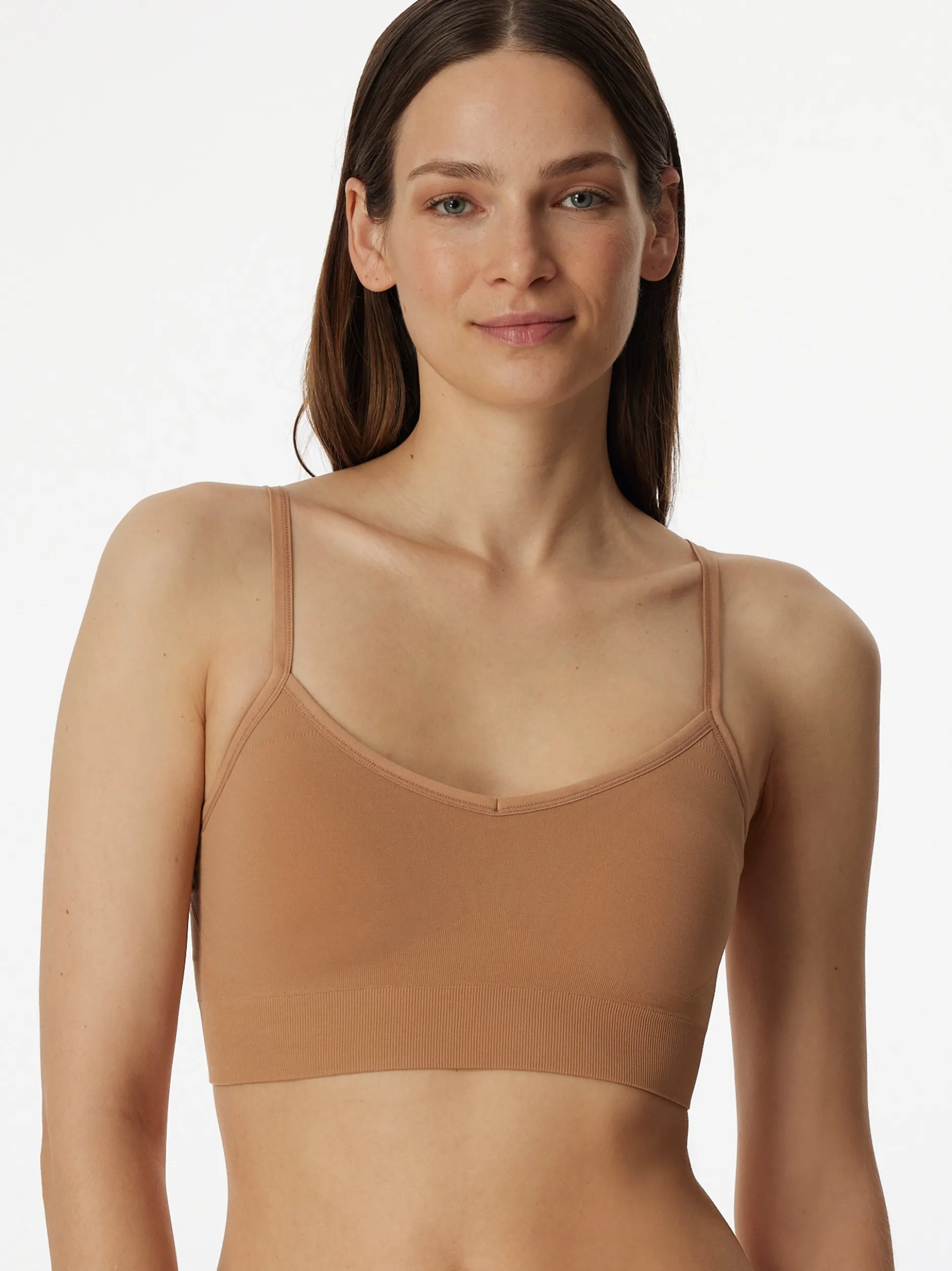 Schiesser Damen Bustier - Casual Seamless in beige