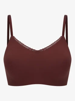 Schiesser Damen Bustier - Invisible Soft Lace in bordeaux