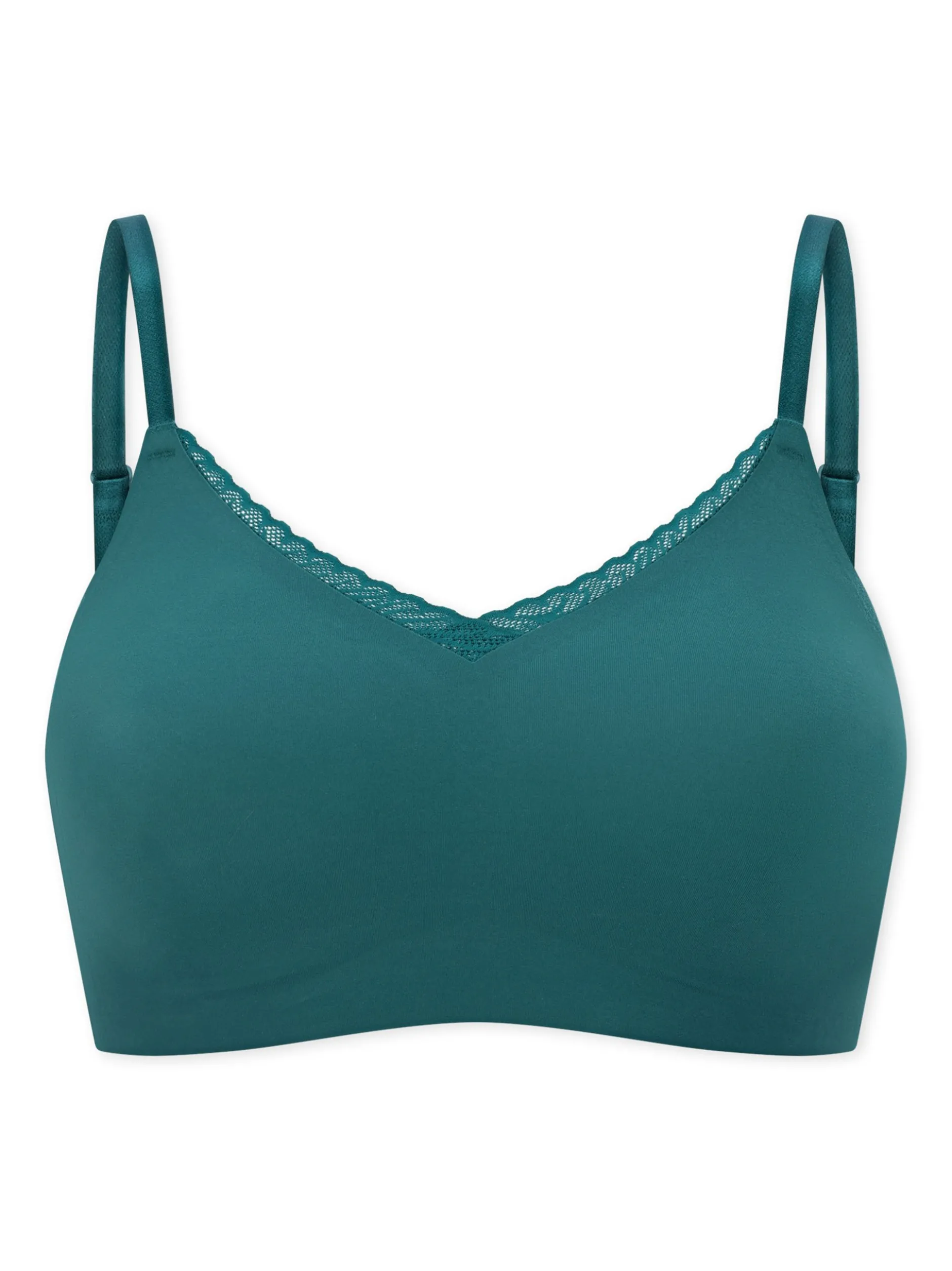 Schiesser Damen Bustier - Invisible Soft Lace in grün