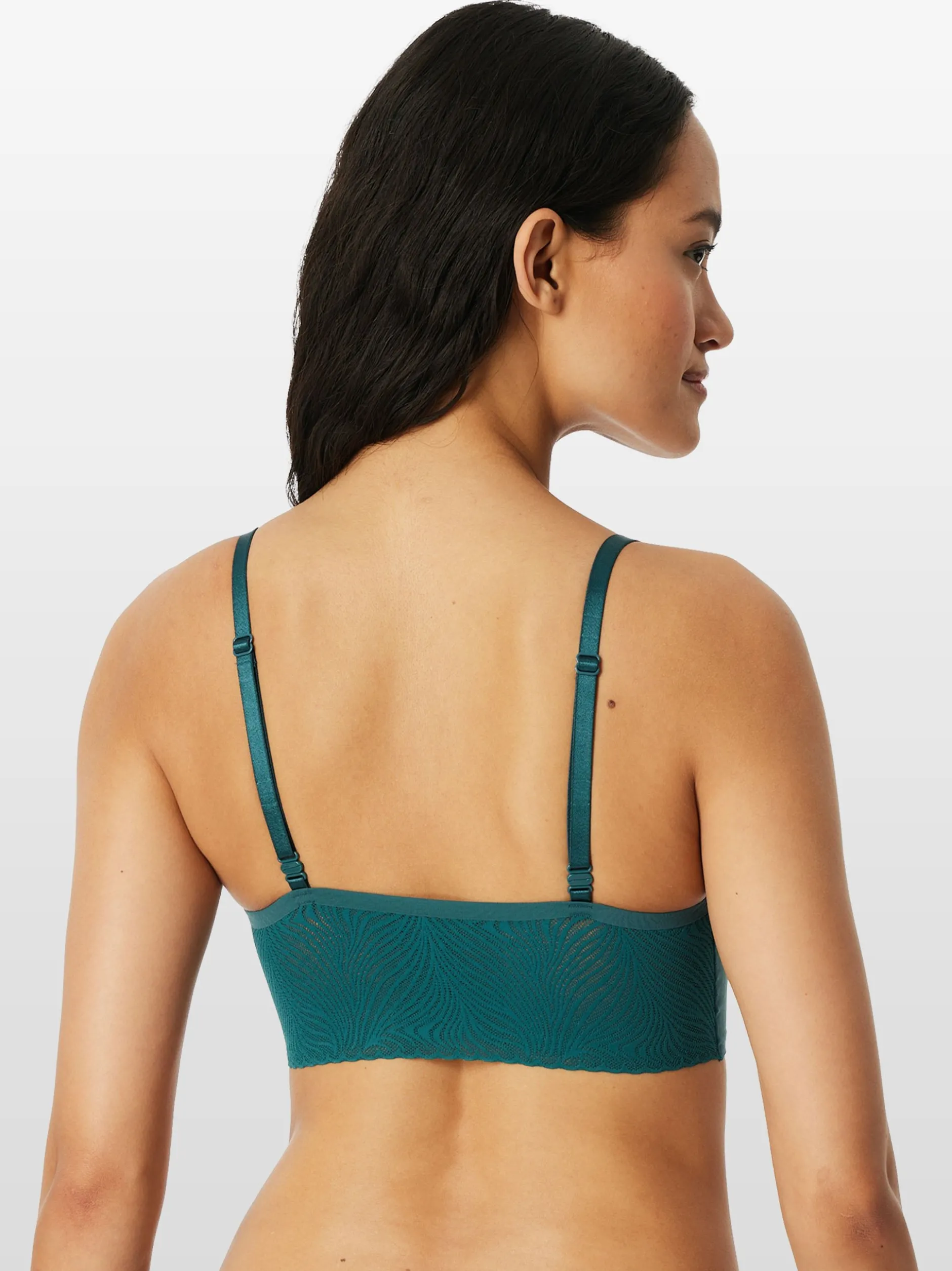 Schiesser Damen Bustier - Invisible Soft Lace in grün