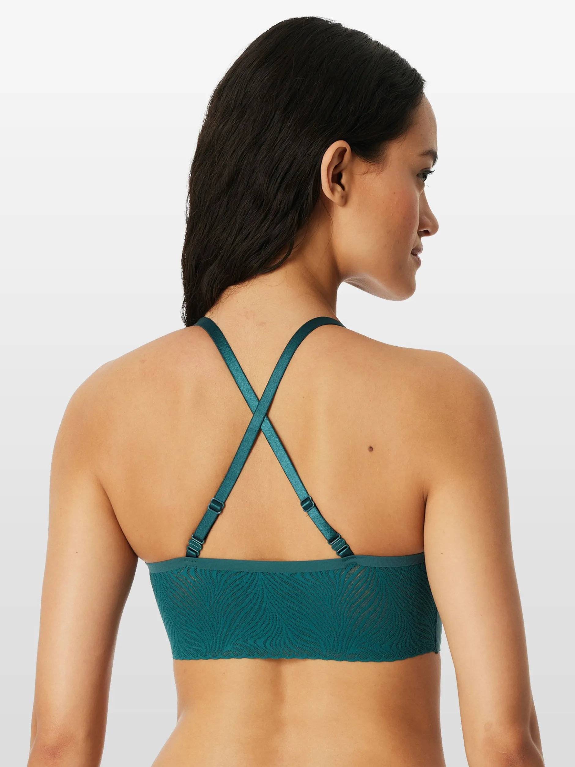 Schiesser Damen Bustier - Invisible Soft Lace in grün