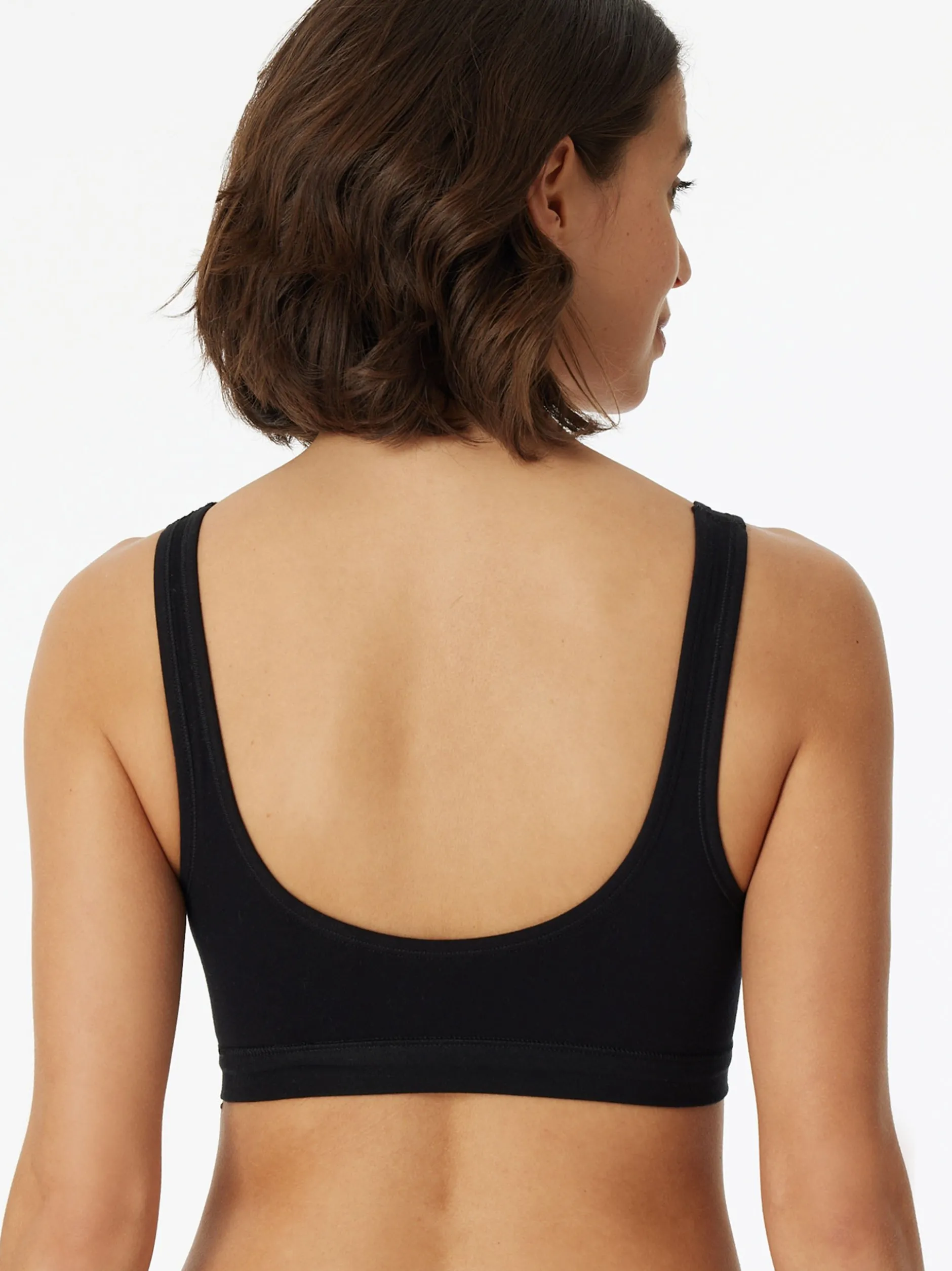Schiesser Damen Bustier - 95/5 Organic Cotton Padded in schwarz