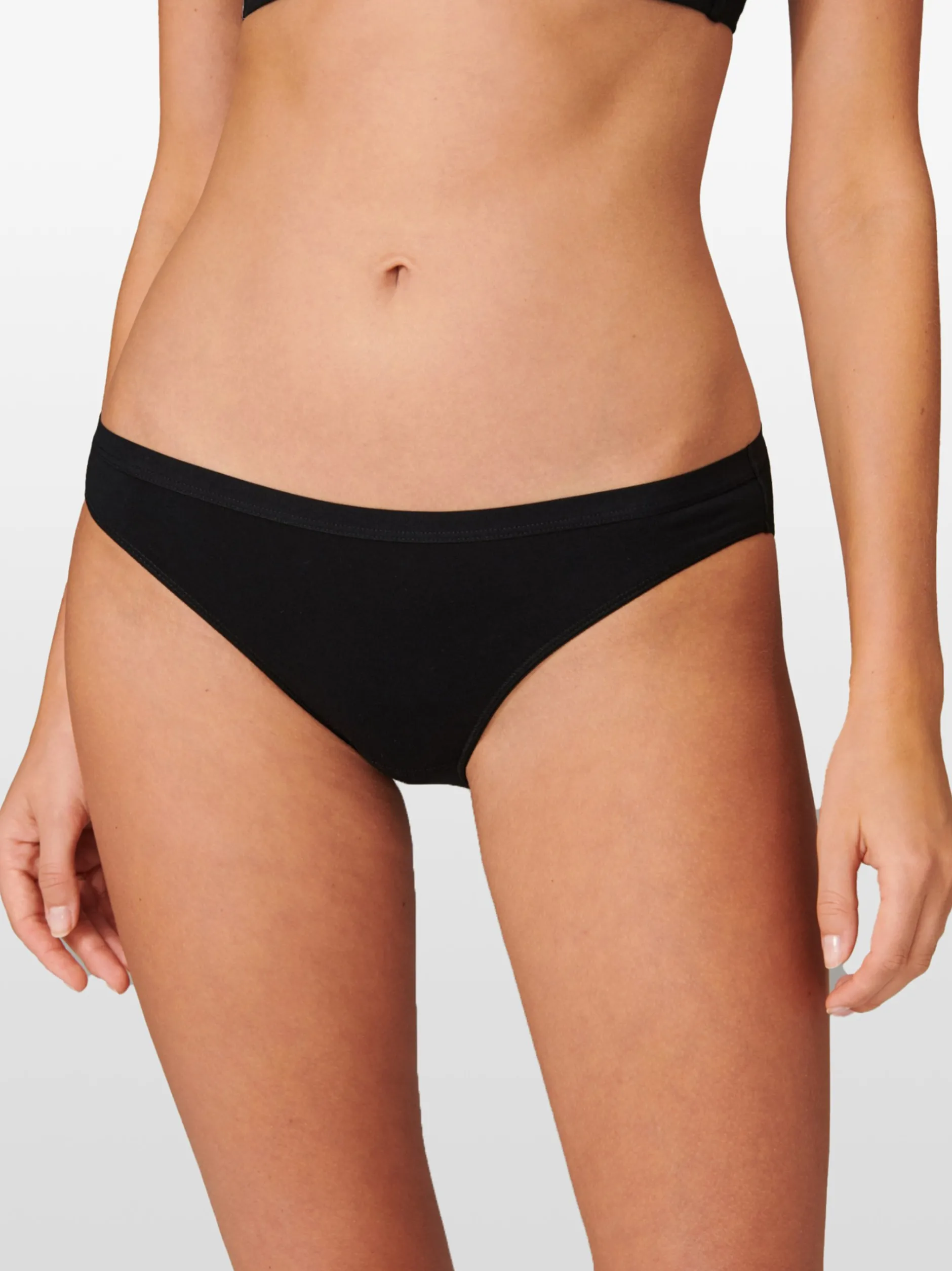 Schiesser Damen 2er-Pack Slips - 95/5 in schwarz