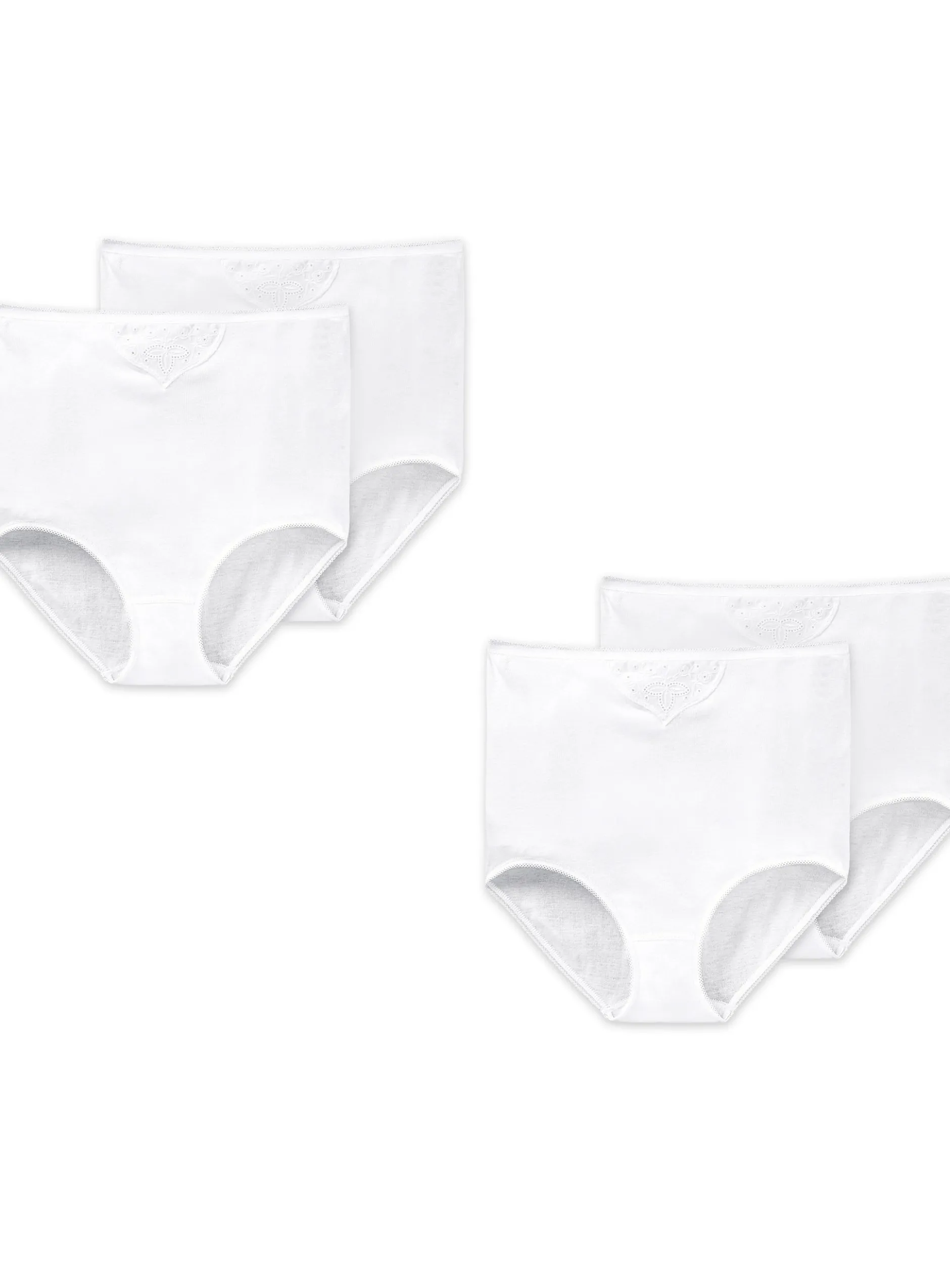 Schiesser Damen Hüftslip - Cotton Essentials in weiß