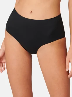 Schiesser Damen Maxi Slip - 3er Pack Invisible Soft in schwarz