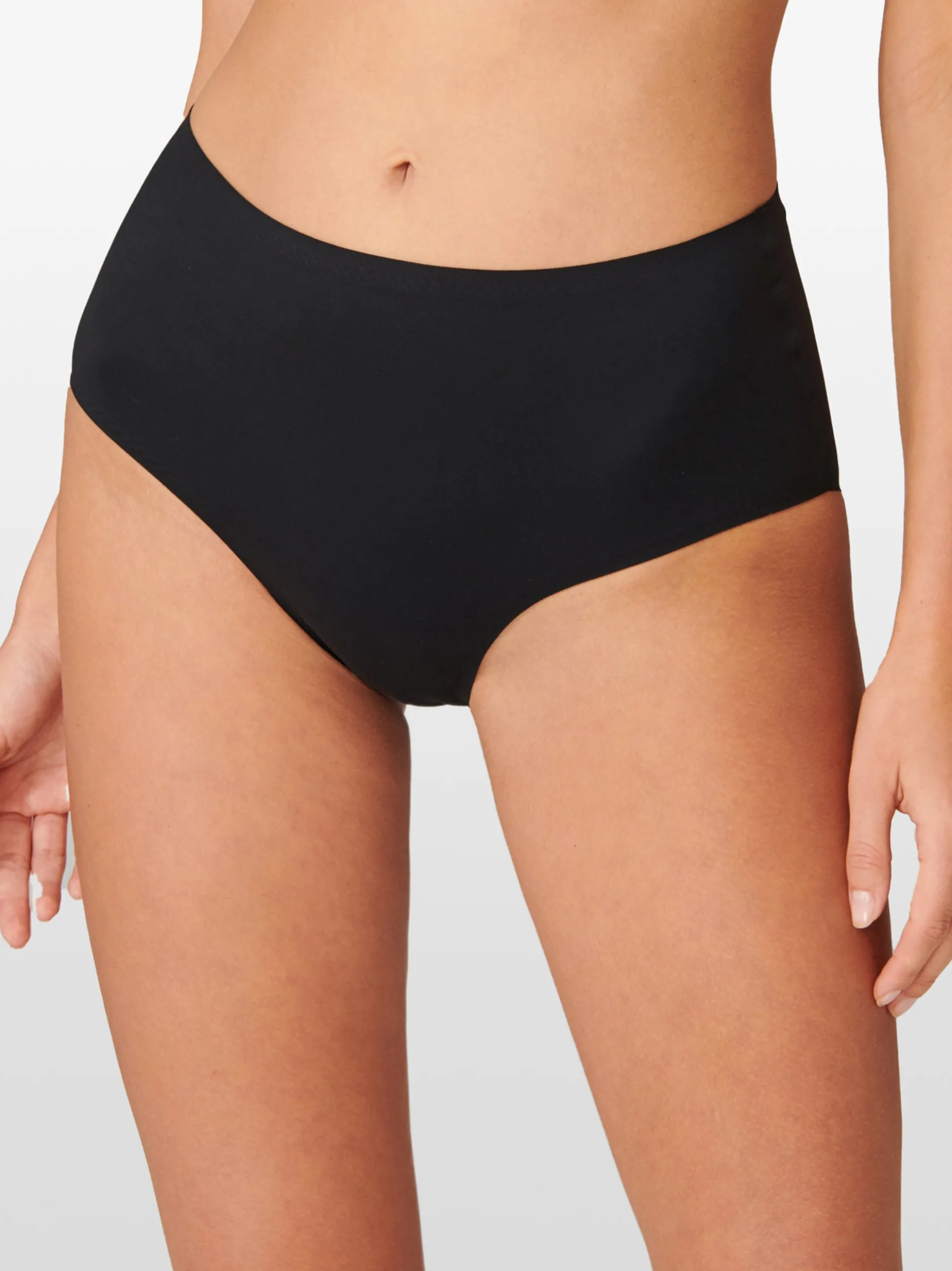 Schiesser Damen Maxislip - Invisible Soft in schwarz