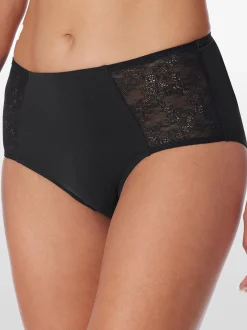 Schiesser Damen Midislip - Air Spitze in schwarz