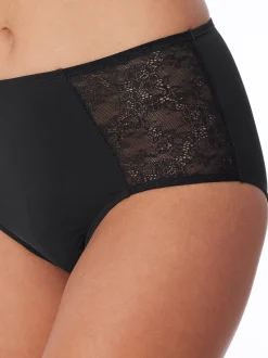 Schiesser Damen Midislip - Air Spitze in schwarz