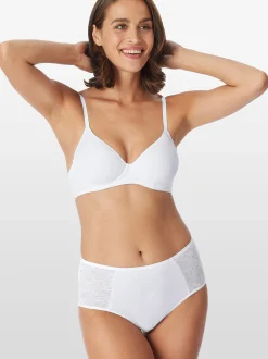 Schiesser Damen Midislip - Air Spitze in weiß