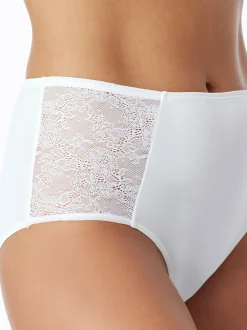 Schiesser Damen Midislip - Air Spitze in weiß