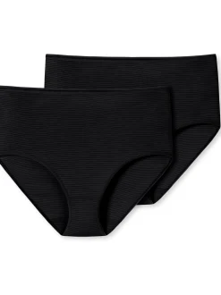 Schiesser Damen Midislip - 2er-Pack Modal Essentials in schwarz