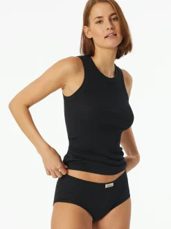 Schiesser Damen Panty - Feinripp - Revival Paula in schwarz