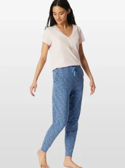 Schiesser Damen Pyjamahose - Mix Relax in hellblau