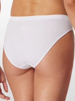 Schiesser Damen Rioslip - Pure Rib in weiß