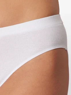 Schiesser Damen Rioslip - Pure Rib in weiß