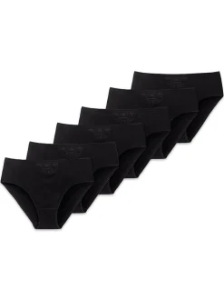 Schiesser Damen Slip 6er Pack in schwarz