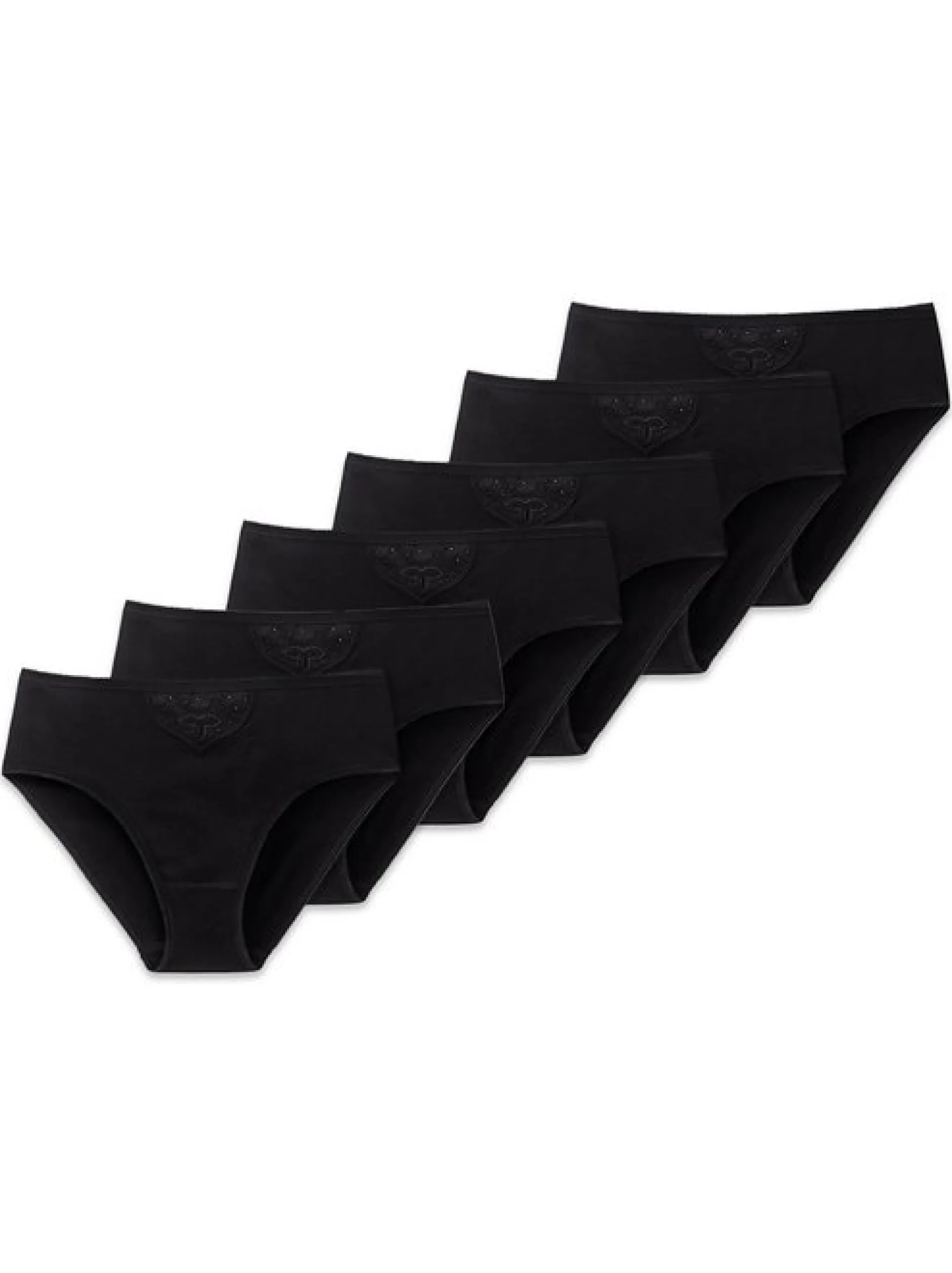 Schiesser Damen Slip 6er Pack in schwarz