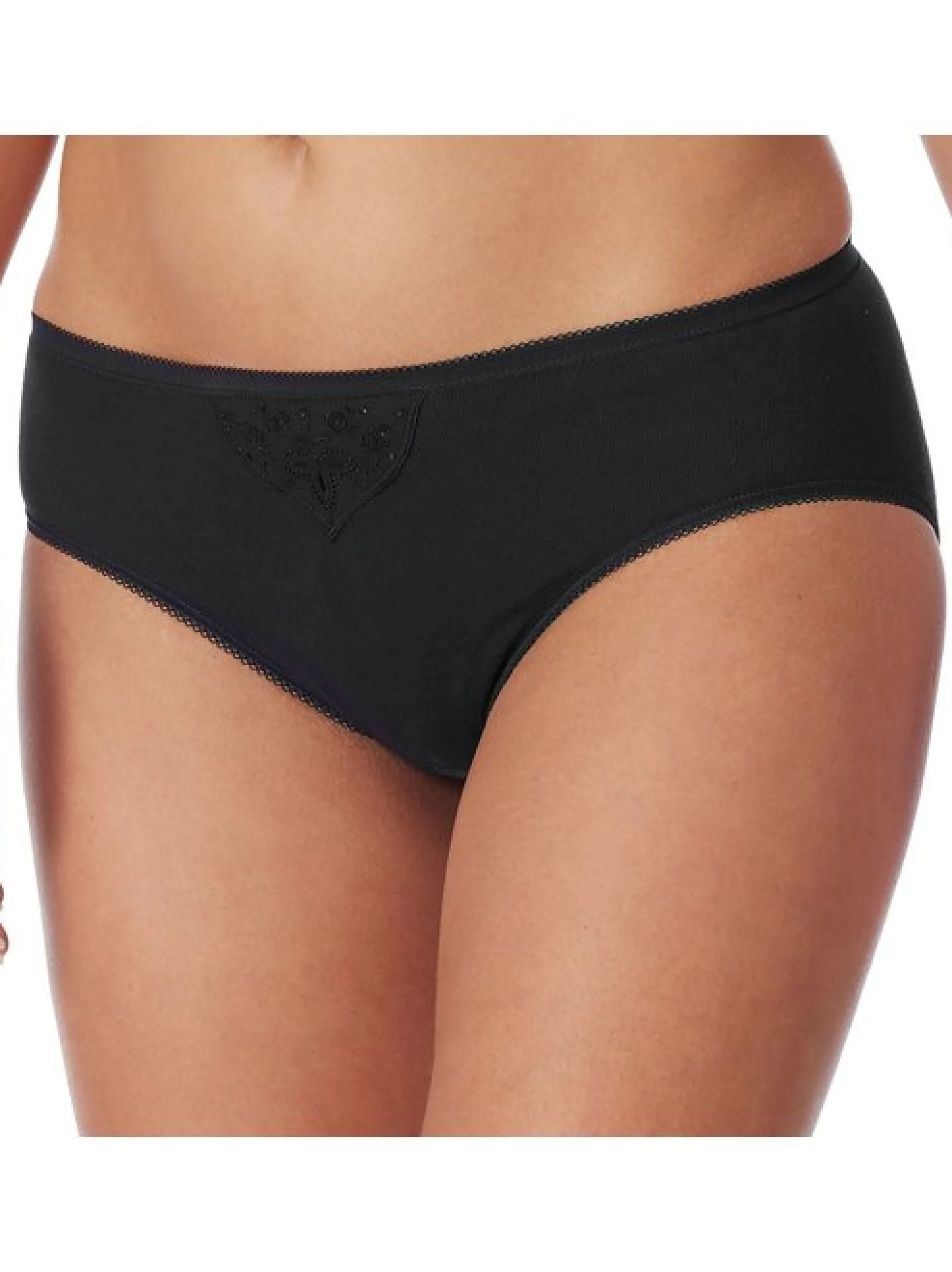 Schiesser Damen Slip 6er Pack in schwarz