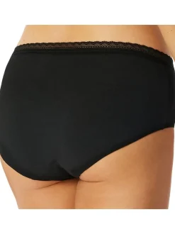 Schiesser Damen Slip 6er Pack in schwarz