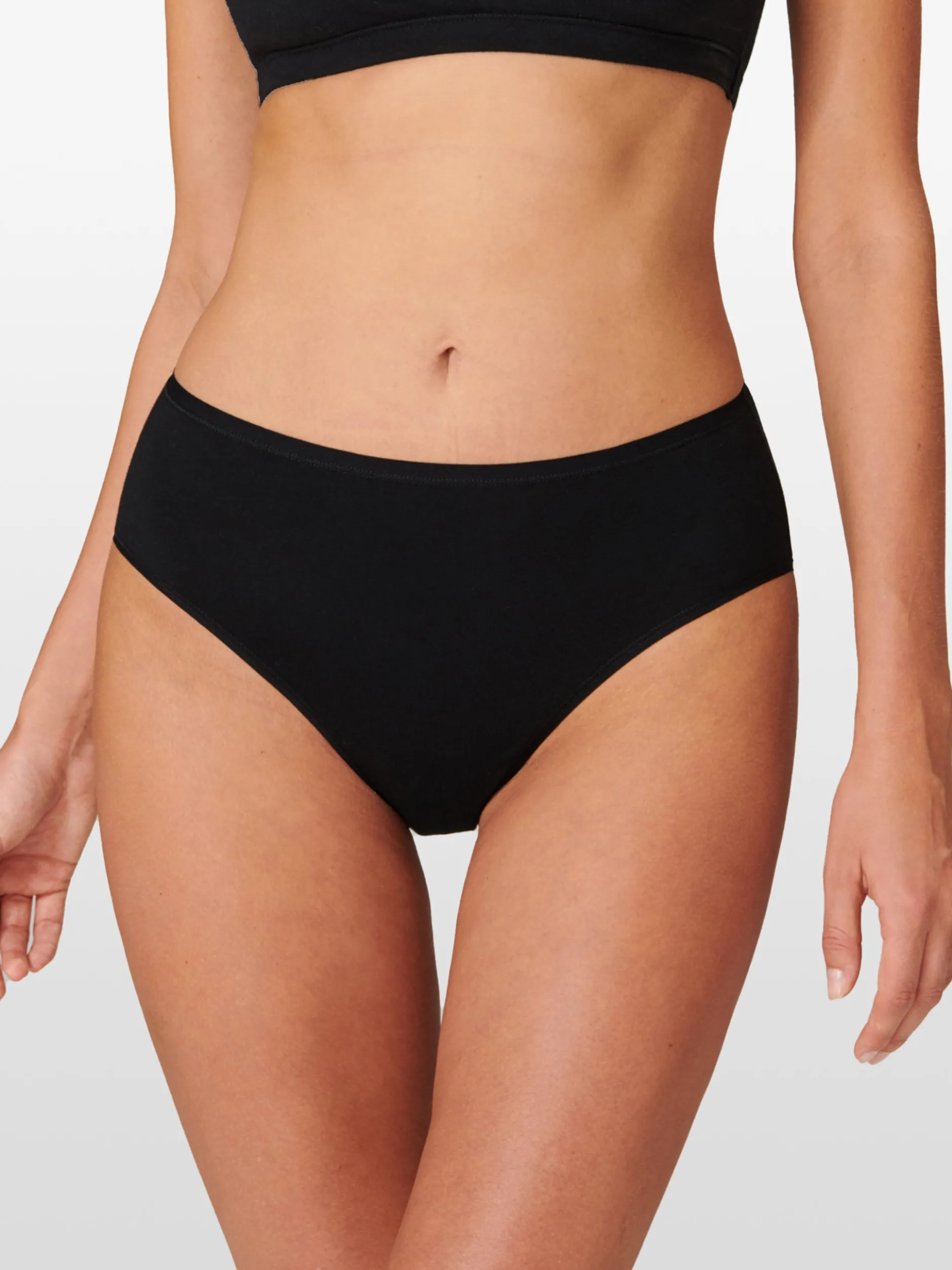 Schiesser Damen Slip - 95/5 in schwarz