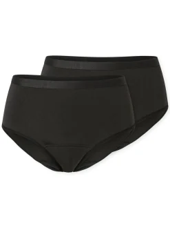 Schiesser Damen Slip - Periodenslip Secret Care in schwarz
