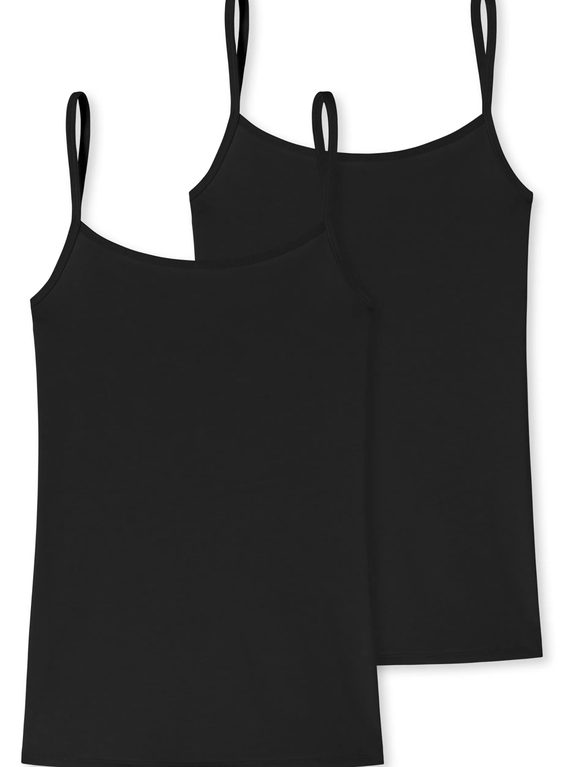 Schiesser Damen Spaghettitop - Uncover in schwarz