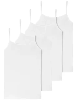Schiesser Damen Spaghettitop - 95/5 Organic Cotton in weiß
