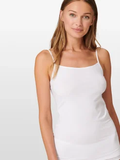 Schiesser Damen Spaghettitop - 95/5 Organic Cotton in weiß