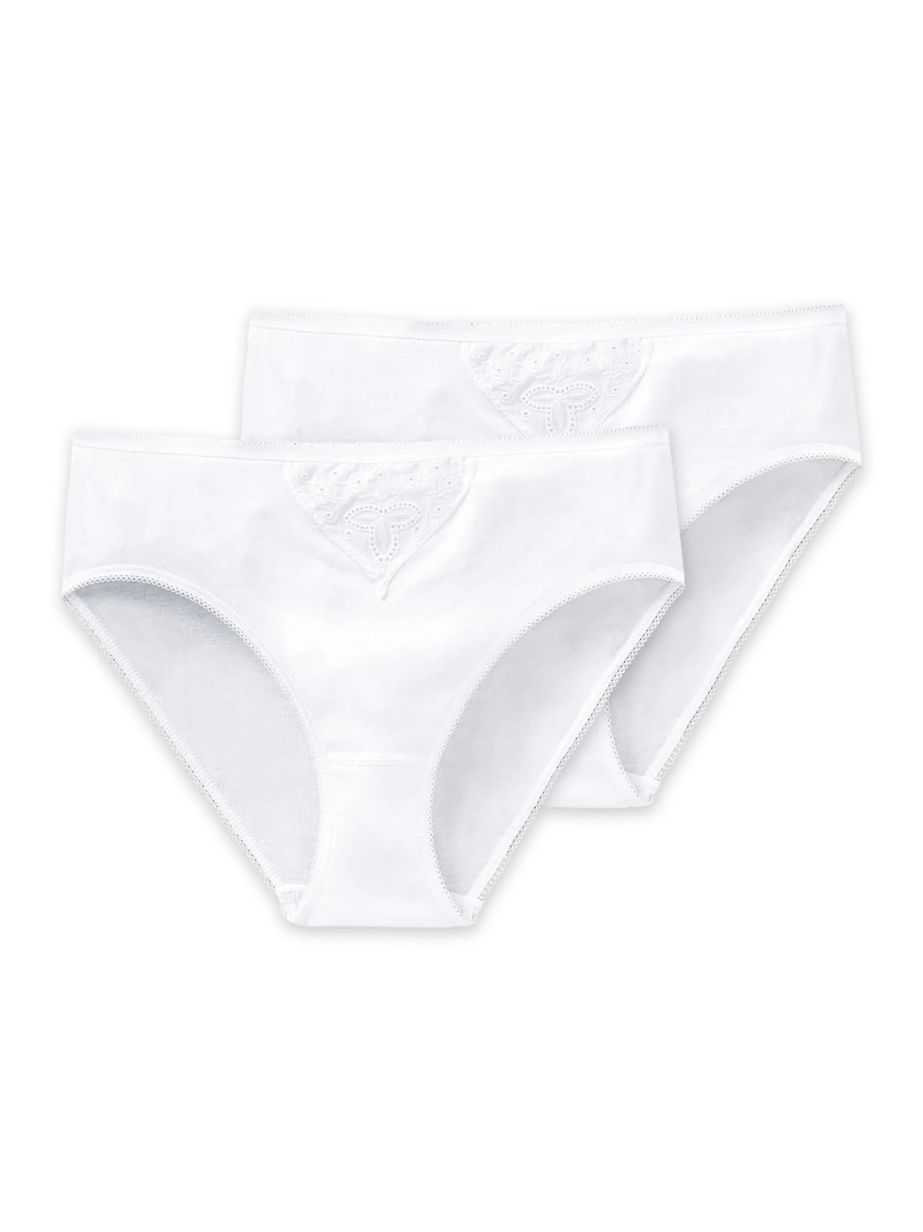Schiesser Damen Tai-Slip - Cotton Essentials in weiß