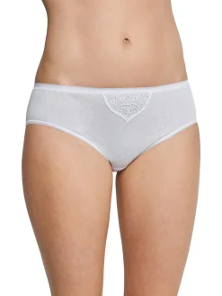 Schiesser Damen Tai-Slip - Cotton Essentials in weiß