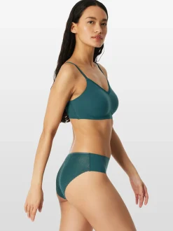 Schiesser Damen Tai-Slip - Invisible Soft Lace in grün