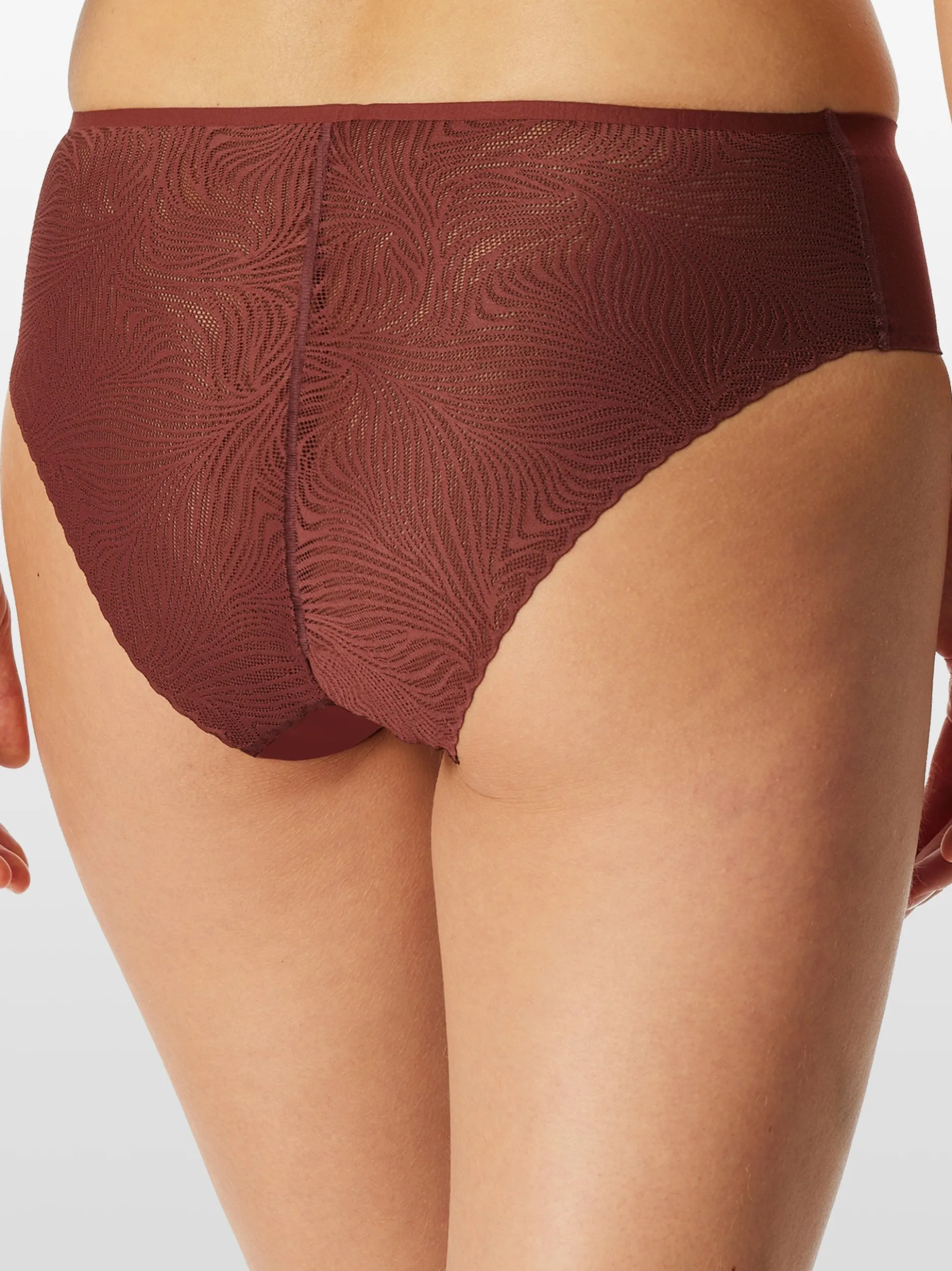 Schiesser Damen Tai-Slip - Invisible Soft Lace in bordeaux