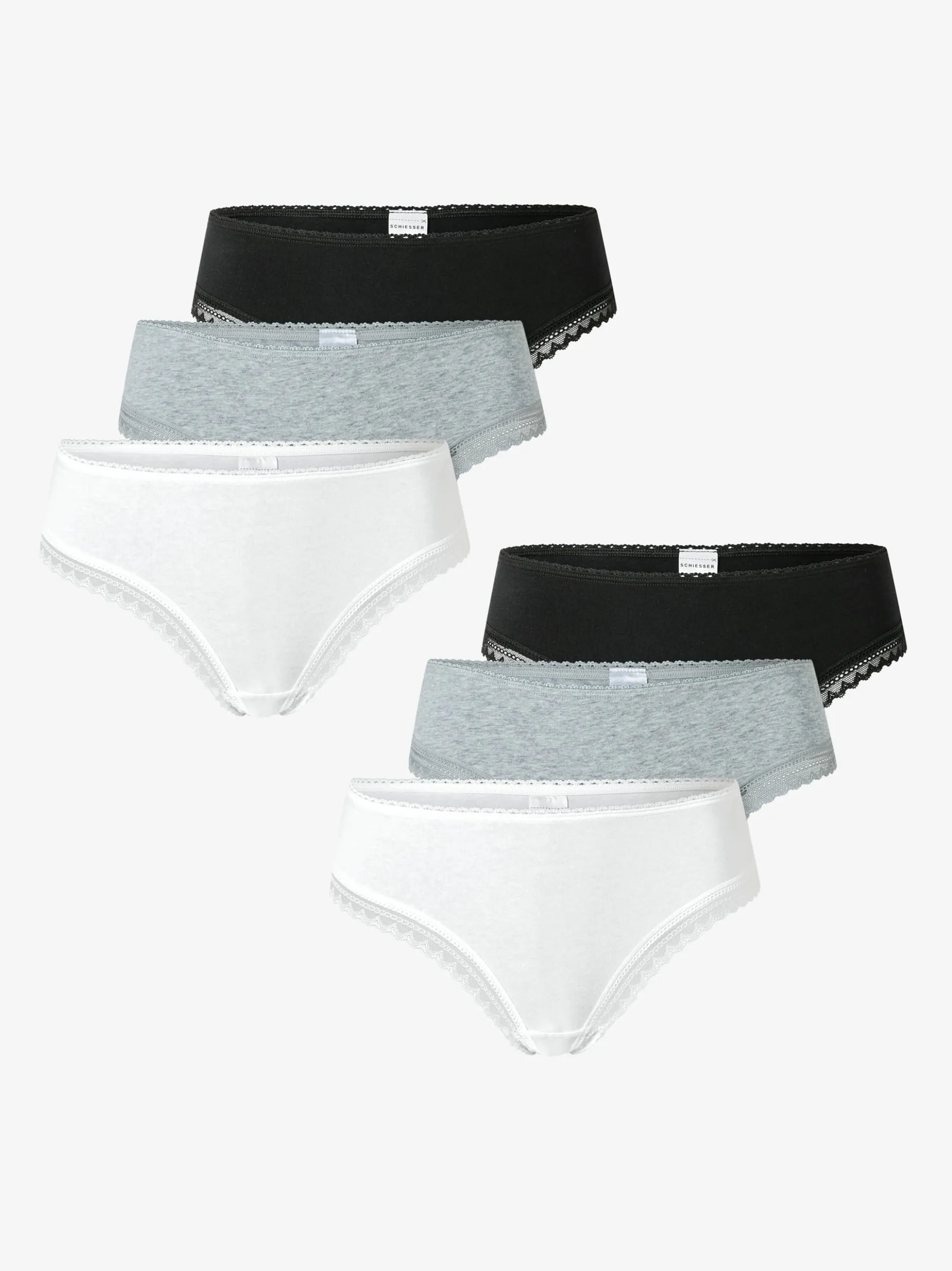 Schiesser Damen Tanga - Modern Multipacks in mehrfarbig