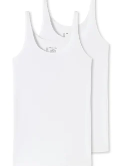 Schiesser Damen Tanktop - 95/5 in weiß