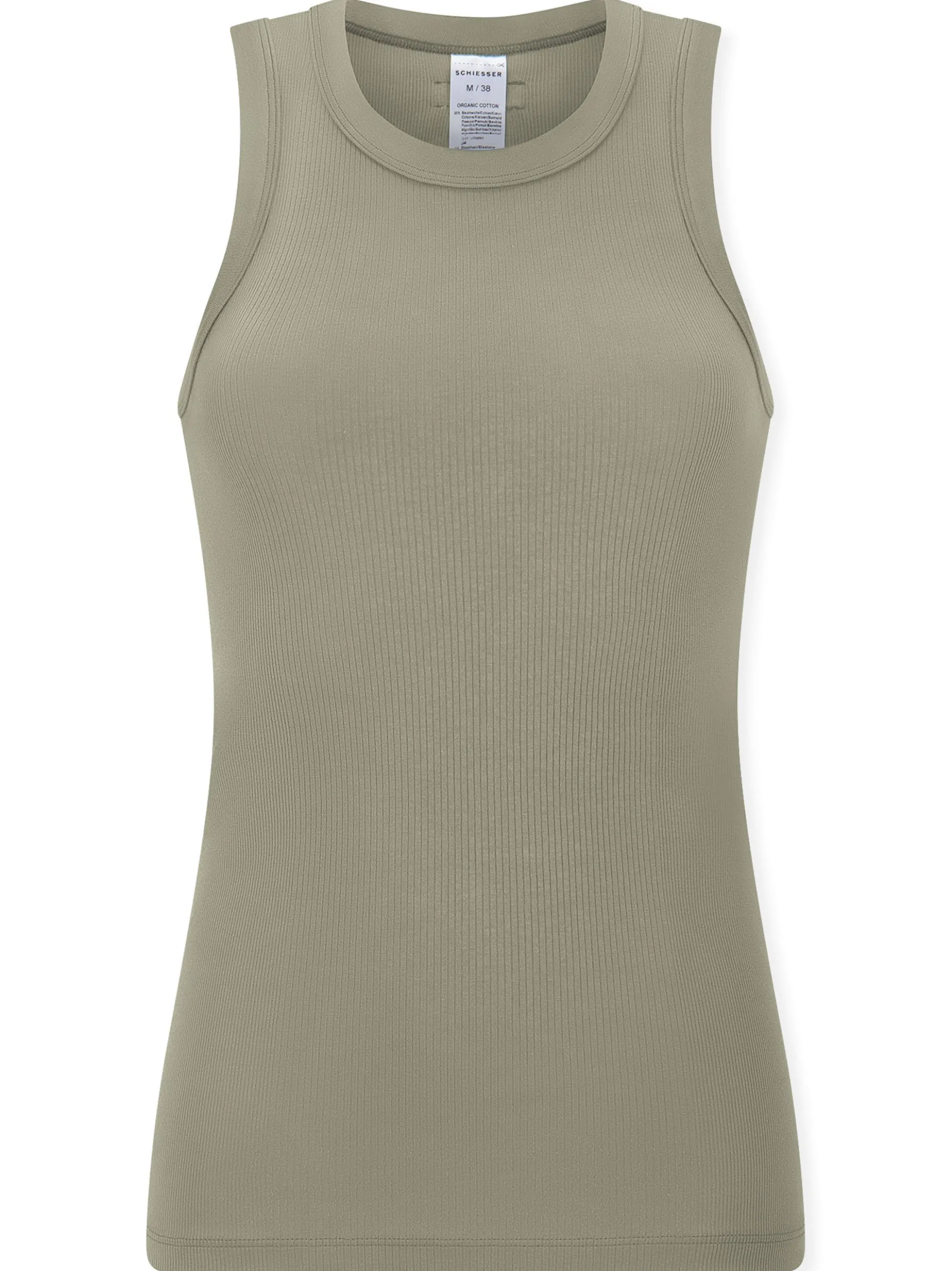 Schiesser Damen Trägertop - REVIVAL Paula in grau