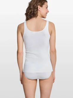 Schiesser Damen Trägertop (Tops) - Luxury in weiß