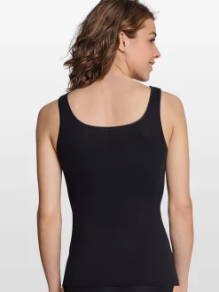 Schiesser Damen Trägertop (Tops) - Luxury in schwarz