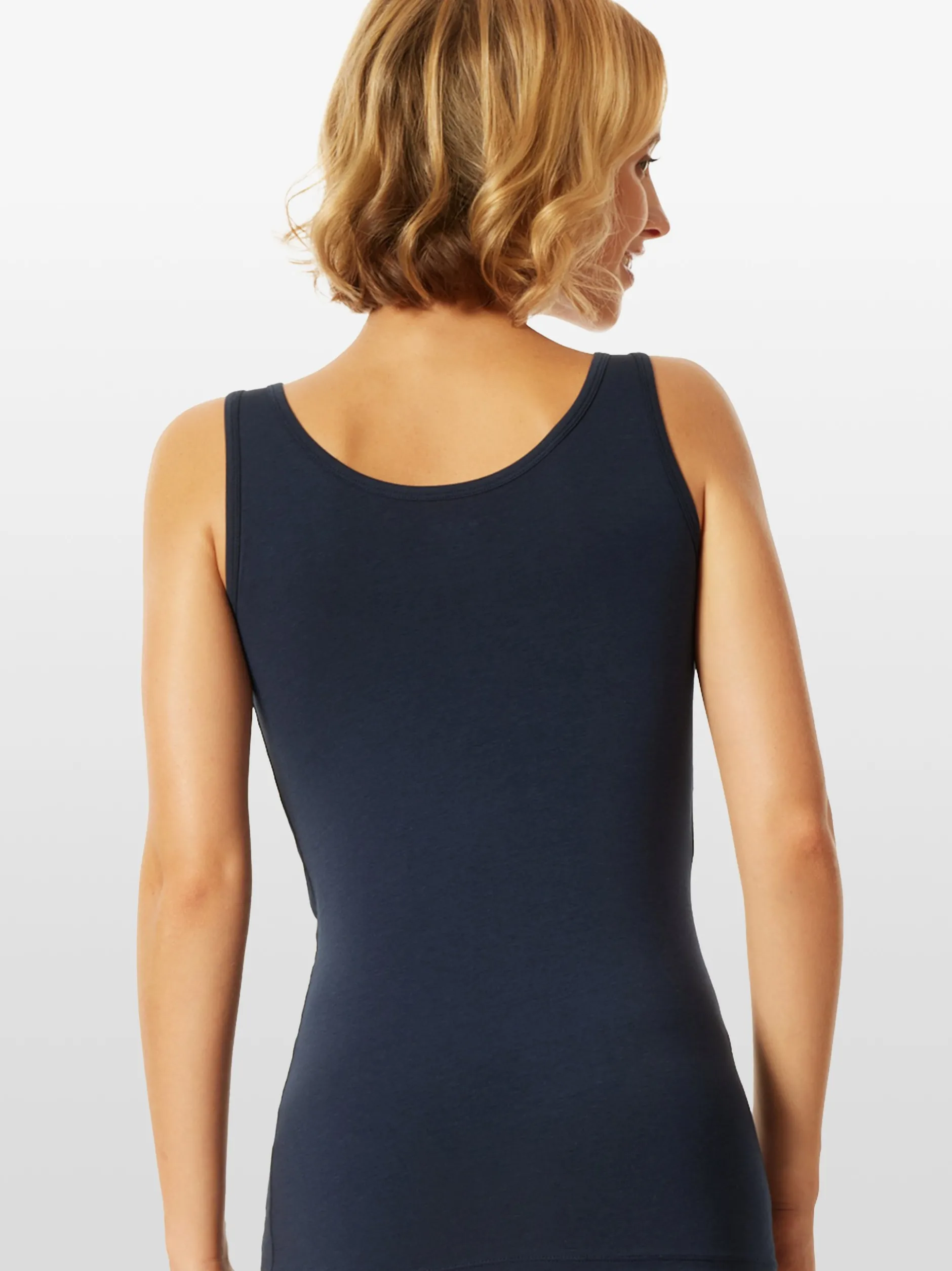 Schiesser Damen Trägertop - Uncover in marine