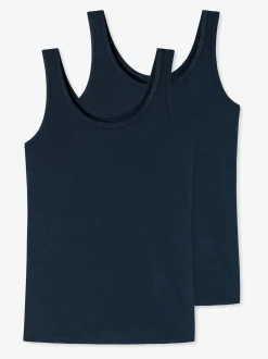 Schiesser Damen Trägertop - Uncover in marine