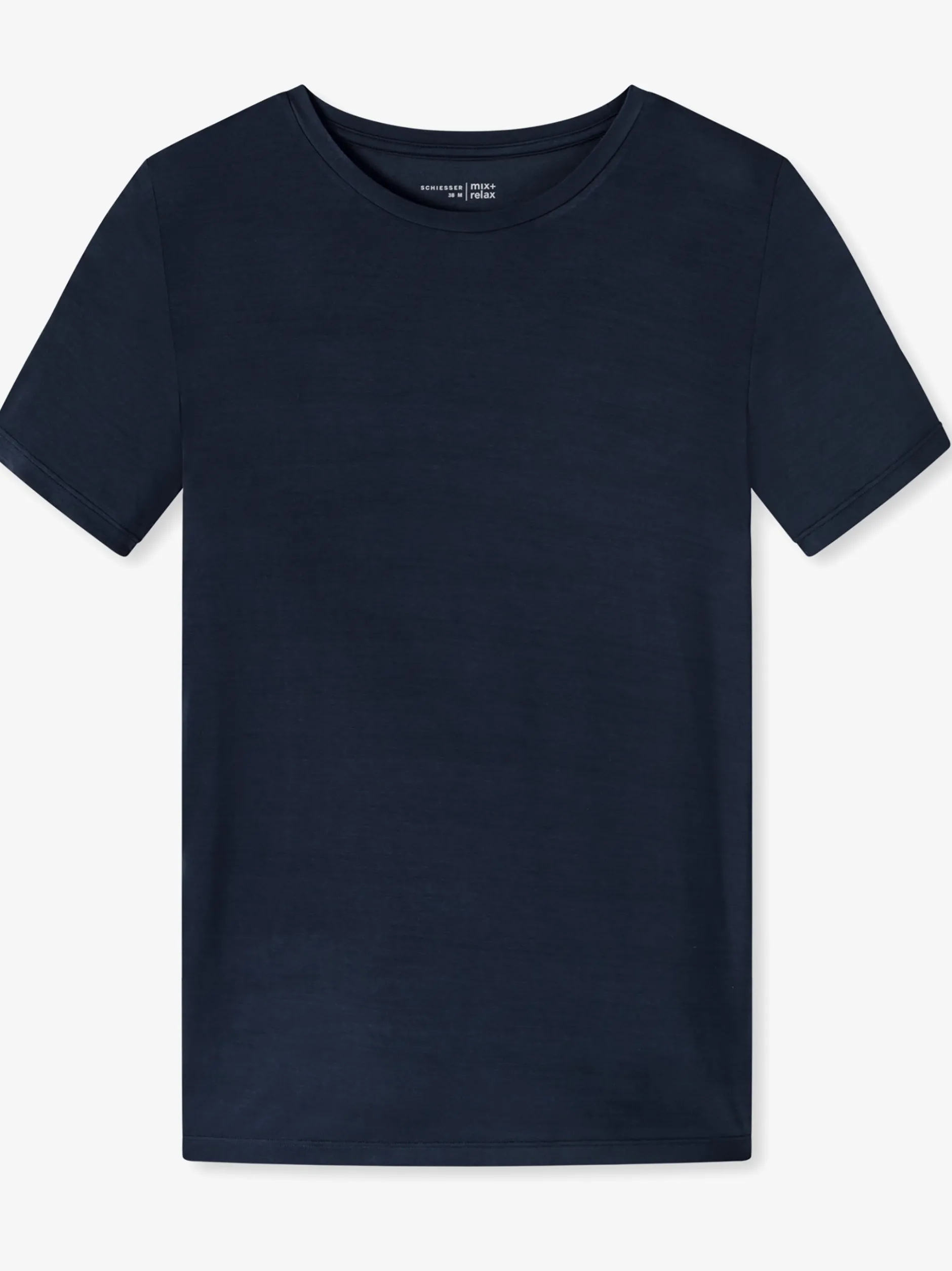 Schiesser Damen T-Shirt - Mix+Relax in blau