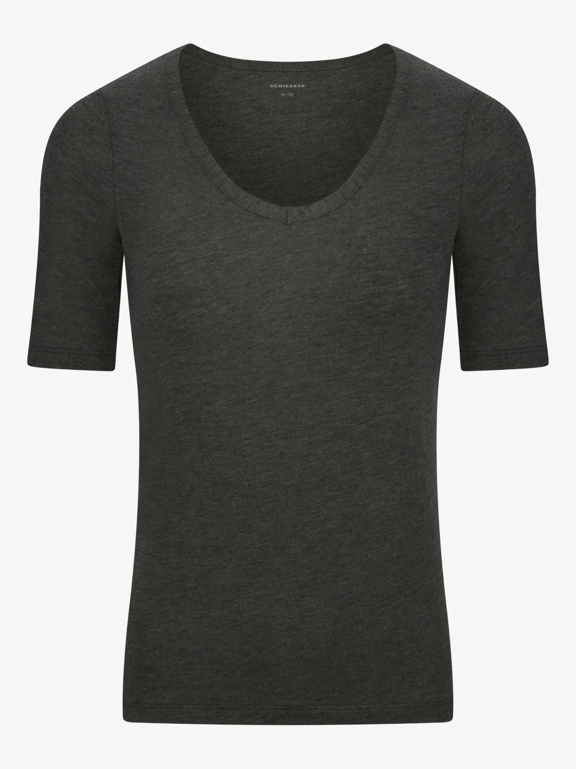 Schiesser Damen Unterziehshirt - Premium Warming in anthrazit